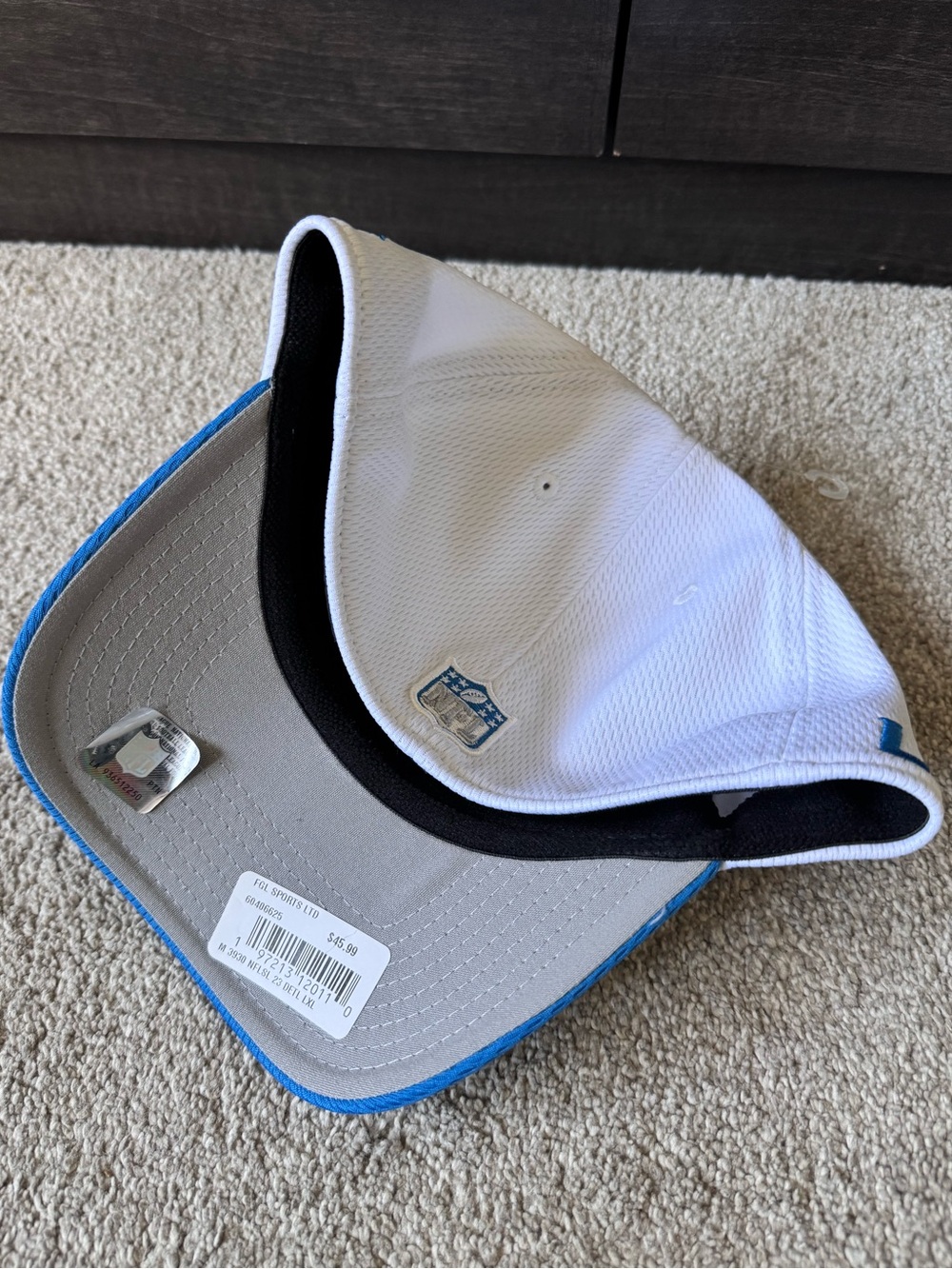 NWT Mens Detroit Lions New Era Sideline Flexfit Hat Size L/XL Fullback New - Picture 2 of 8